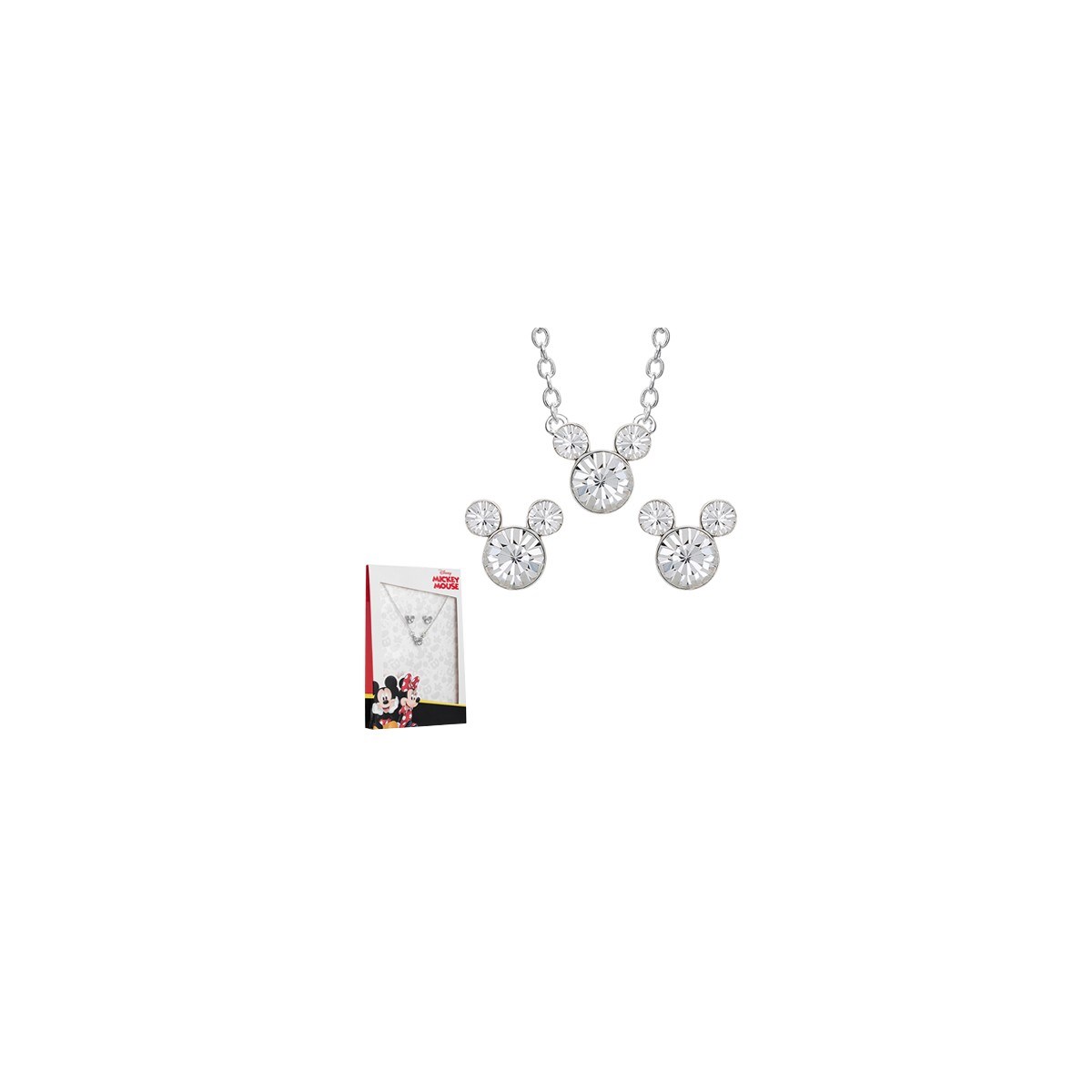 Parure collier et boucles d'oreilles Disney - Mickey