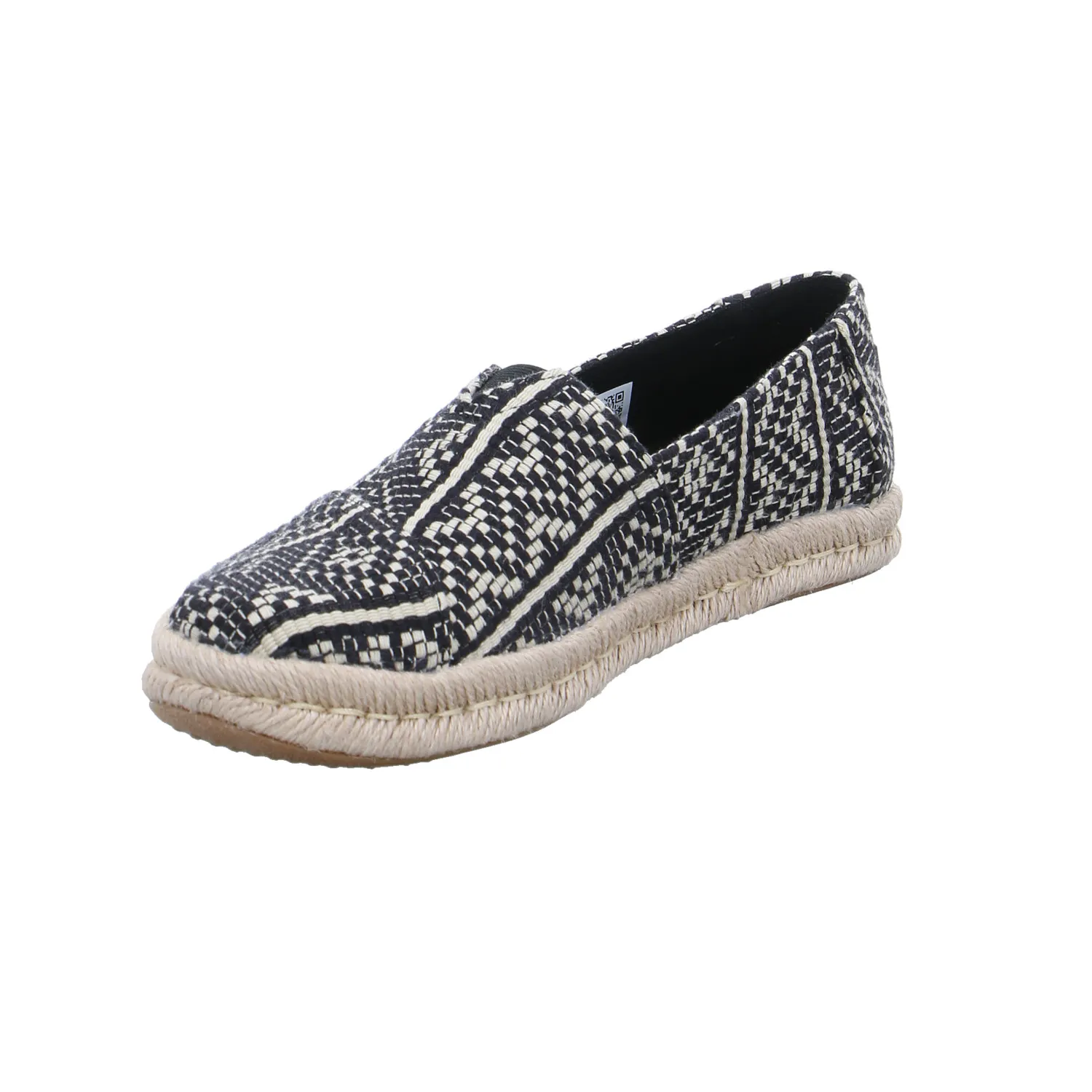 TOMS Espadrille Schwarz Textil