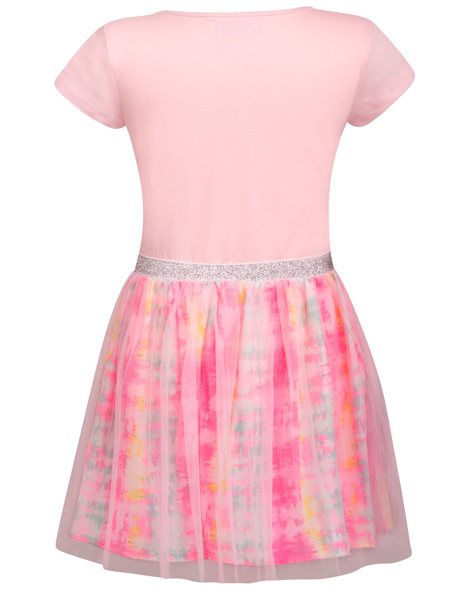 Kurzarmkleid PONY mit Pailletten in rose
