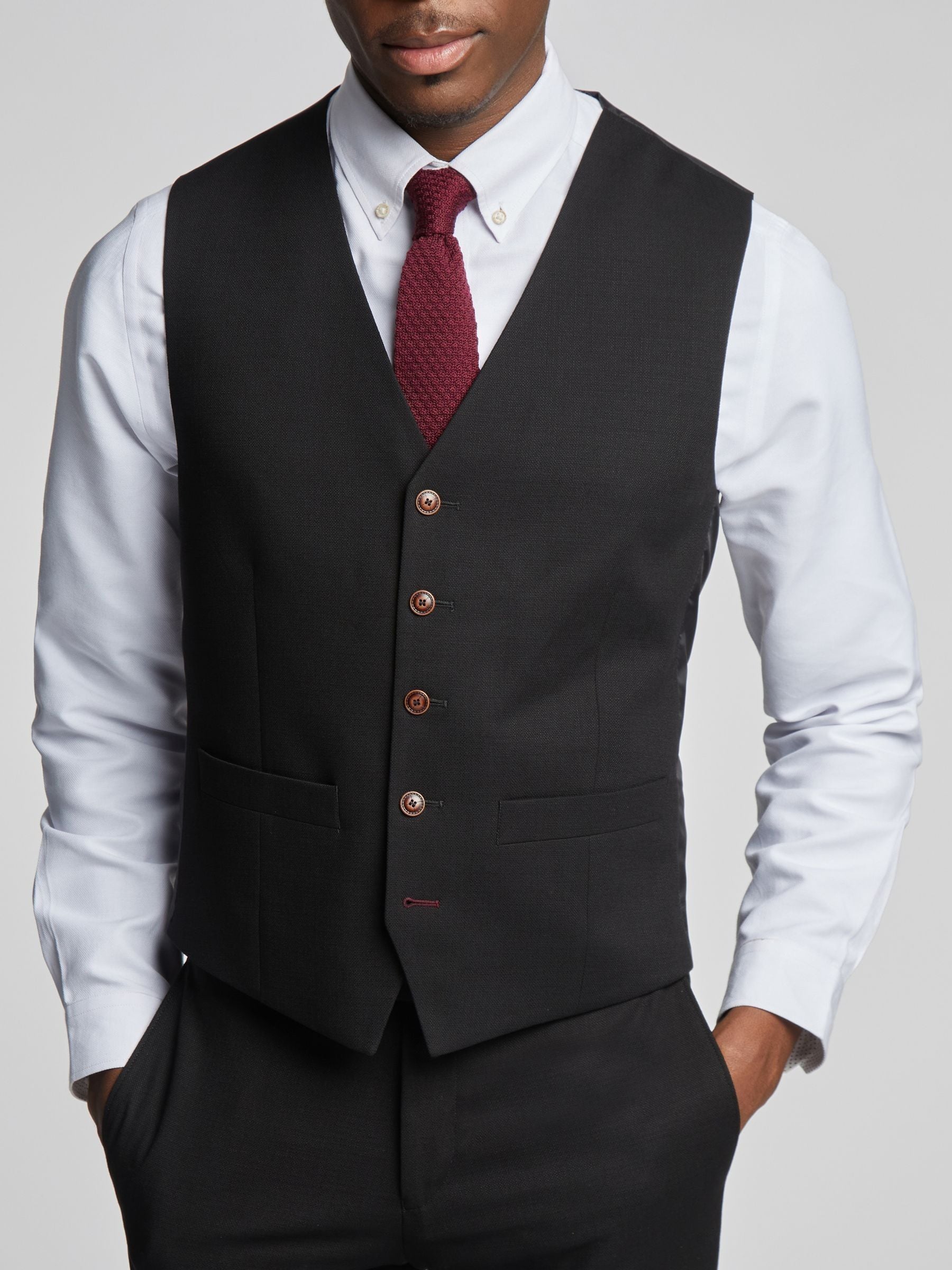 Antique Rogue Blake gilet van textuurstof