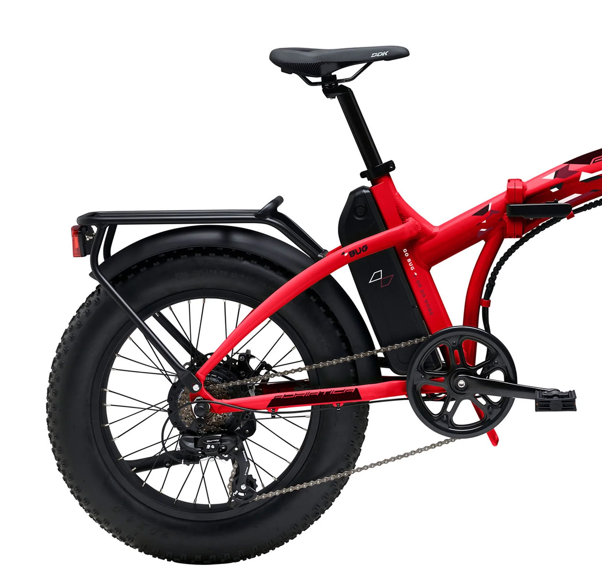MBM Elektro-Falt-Fahrrad BUG 20 Zoll, rot