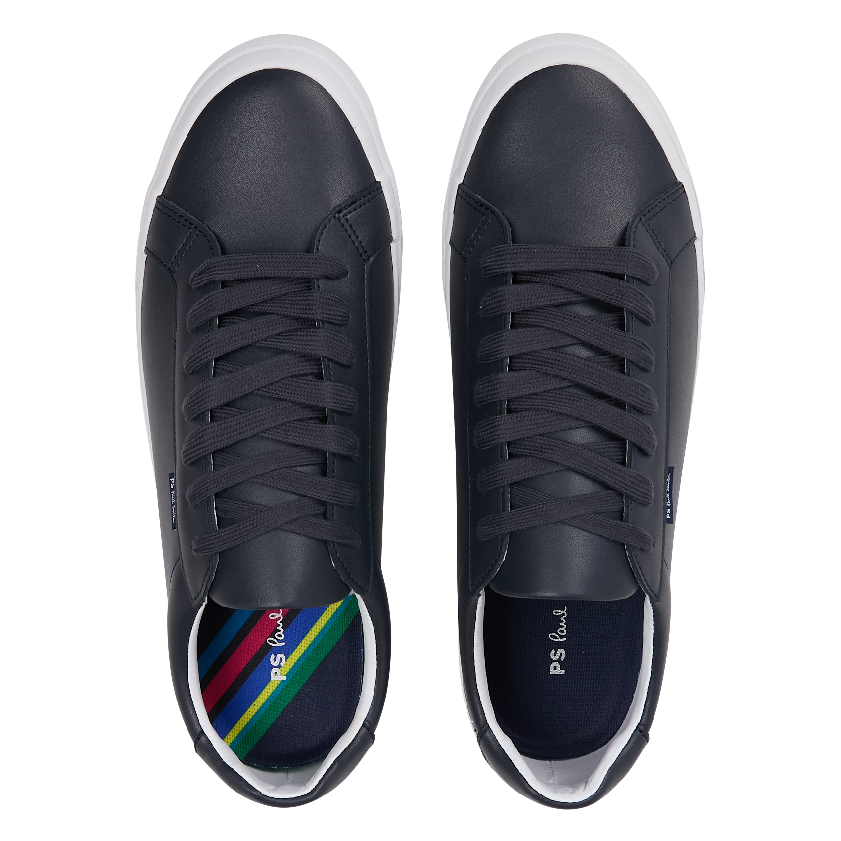 Baskets basses en cuir | Bleu