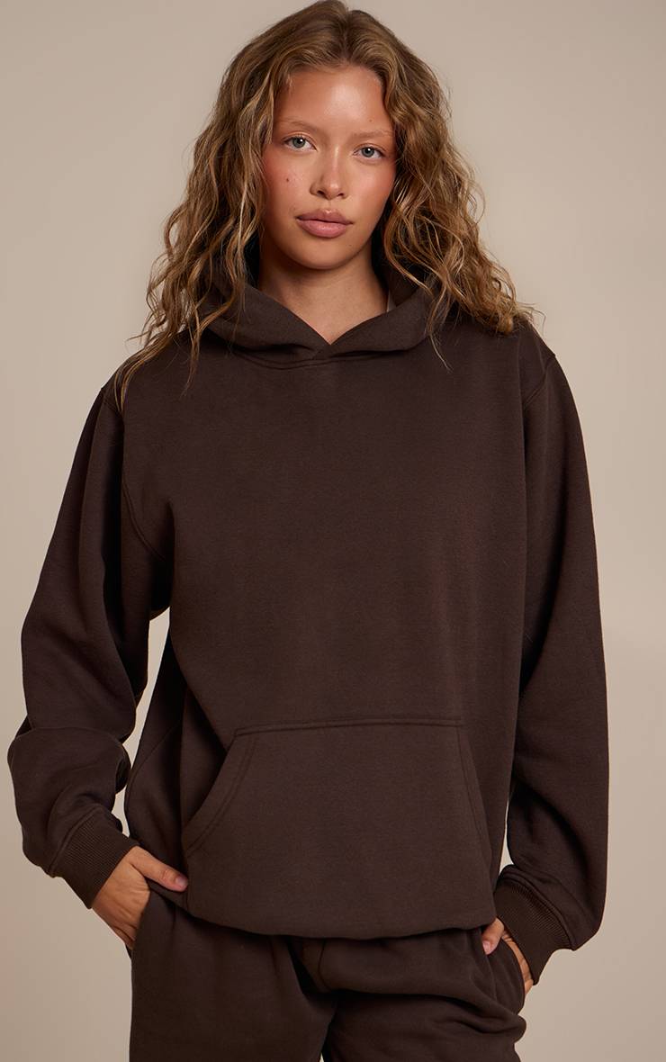 Marron Sweat À Casynthétiqueche En Molleton