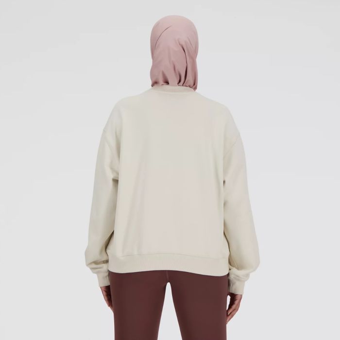 New Balance Dame Trøjer Athletics Crew Hvid