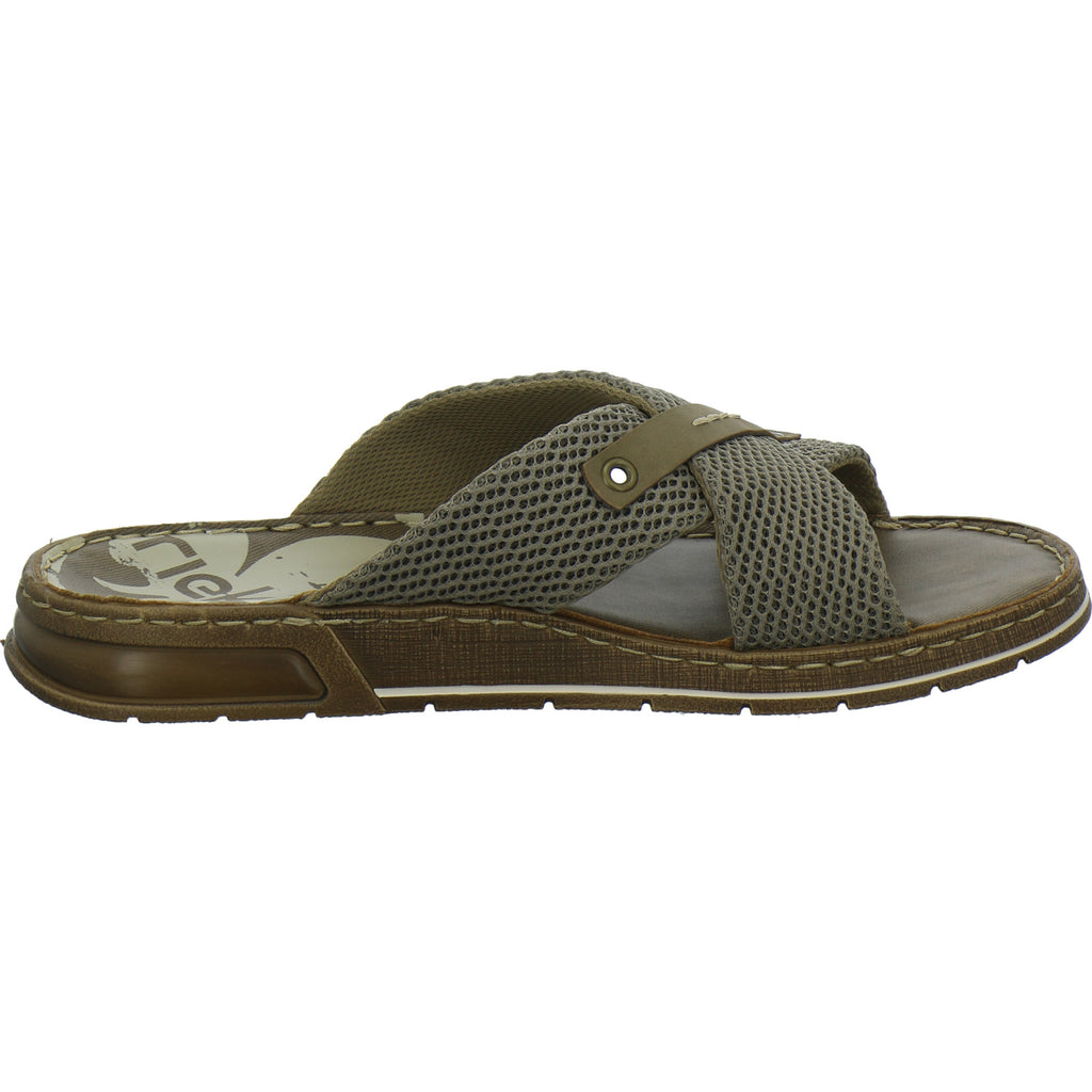 Rieker Pantoletten Herren taupe