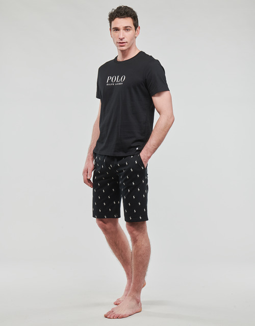 Polo Ralph Lauren - SLEEPWEAR-SLIM SHORT-SLEEP-BOTTOM Negro / Blanco
