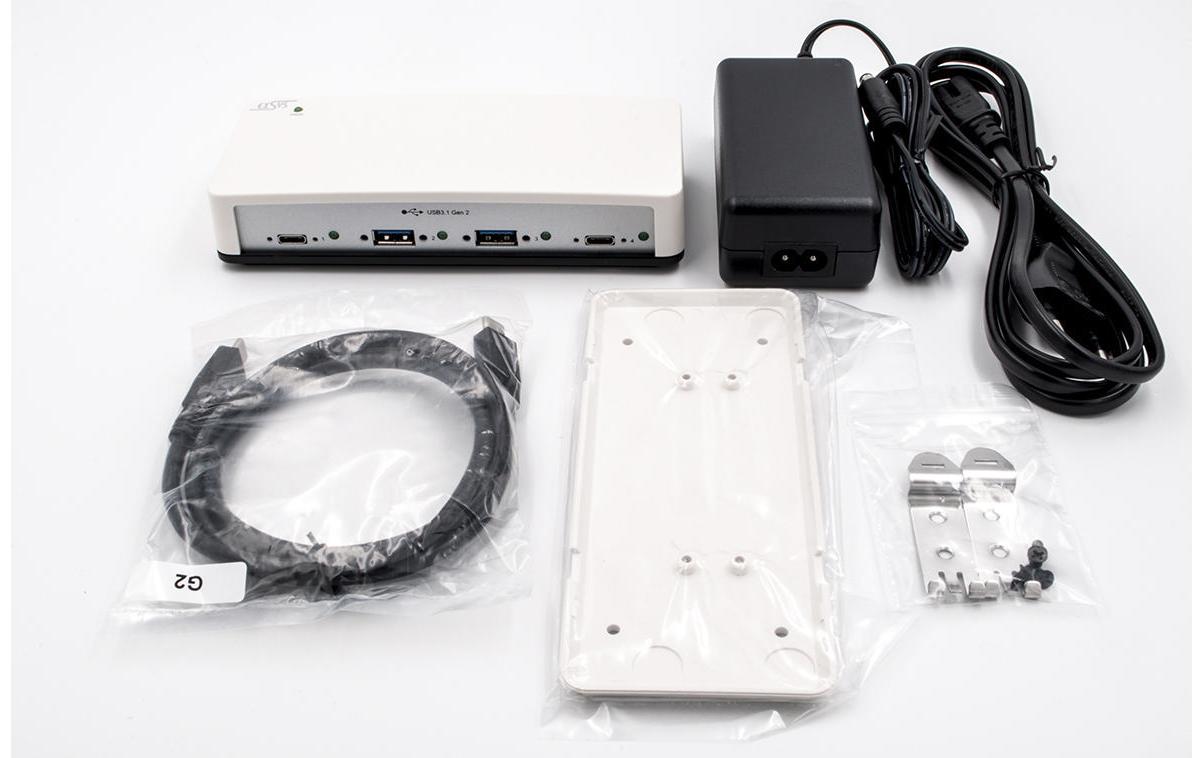 USB-Hub EX-1250V<br>Rack- und Wandmontage-fähiger USB-3.1-Hub mit vier Ports