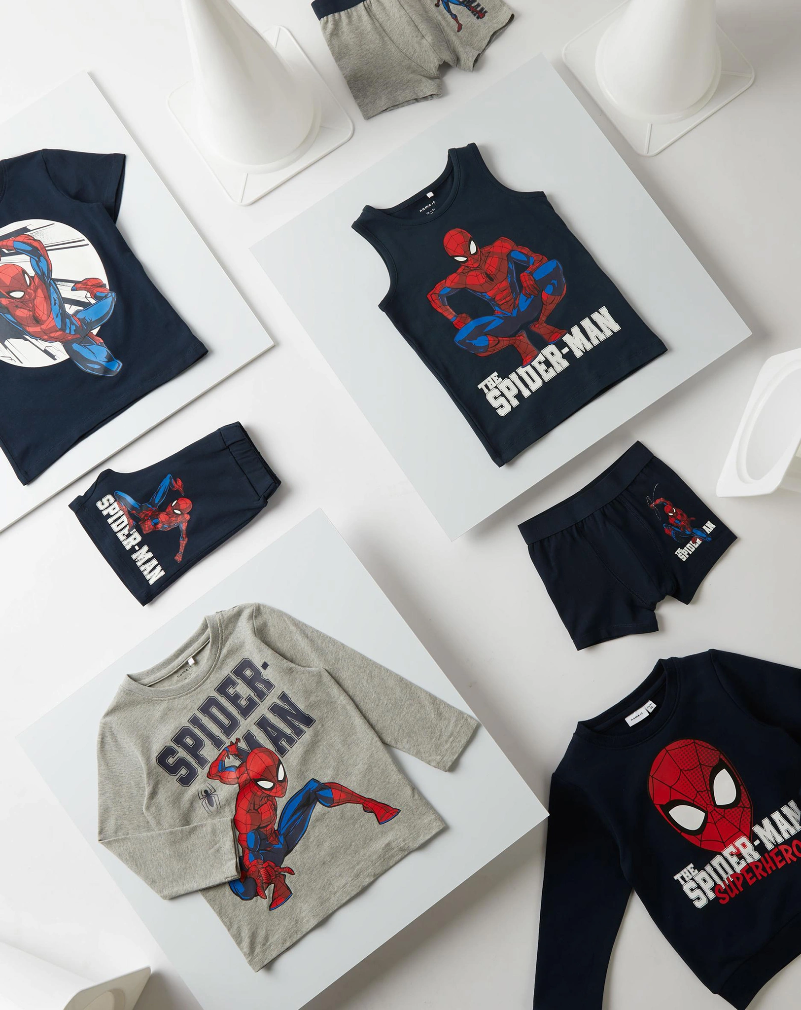 Tanktop NMMNIHIL SPIDERMAN in dark sapphire