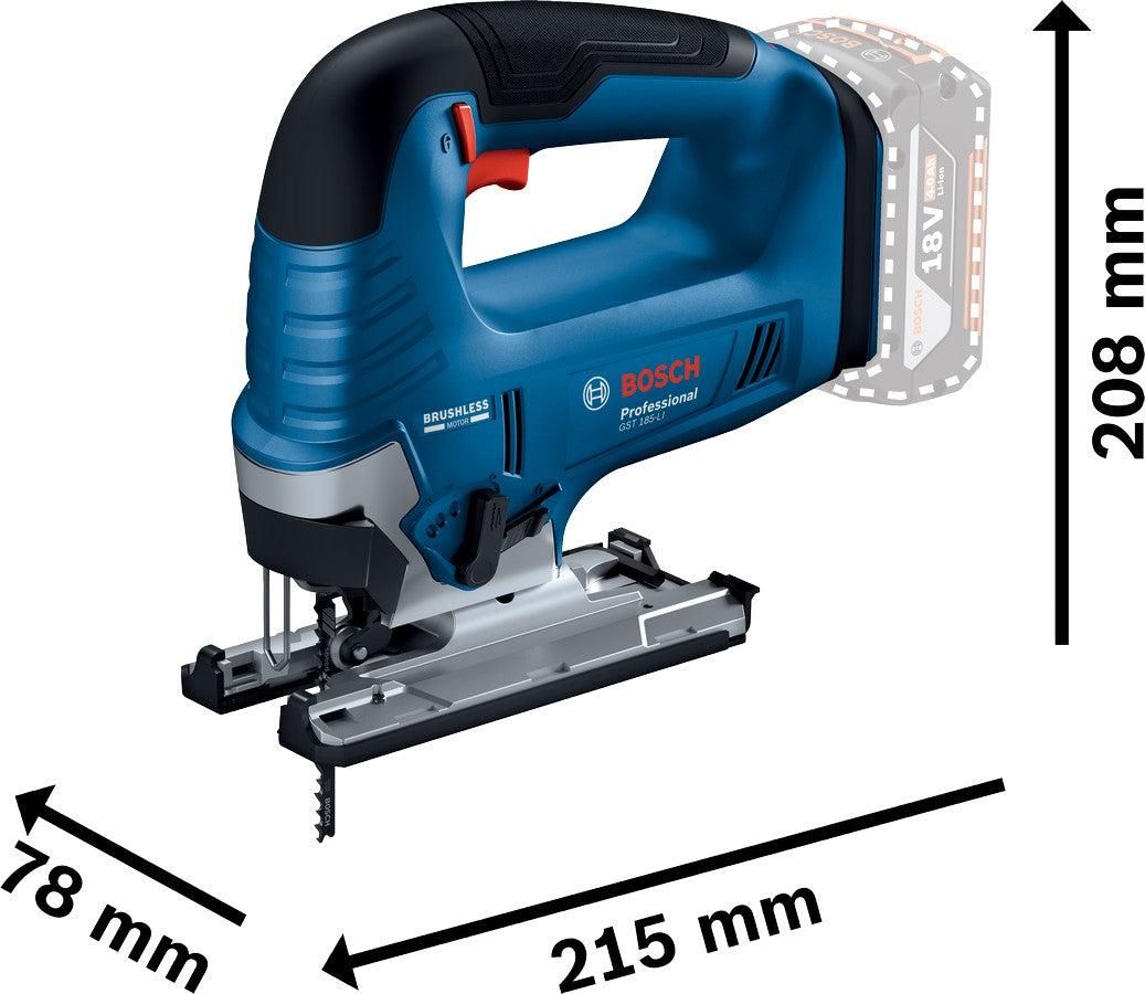 Bosch Professional GST 18V-125 B Accu Decoupeerzaag 18V Basic Body in L-Boxx - 06015B3000