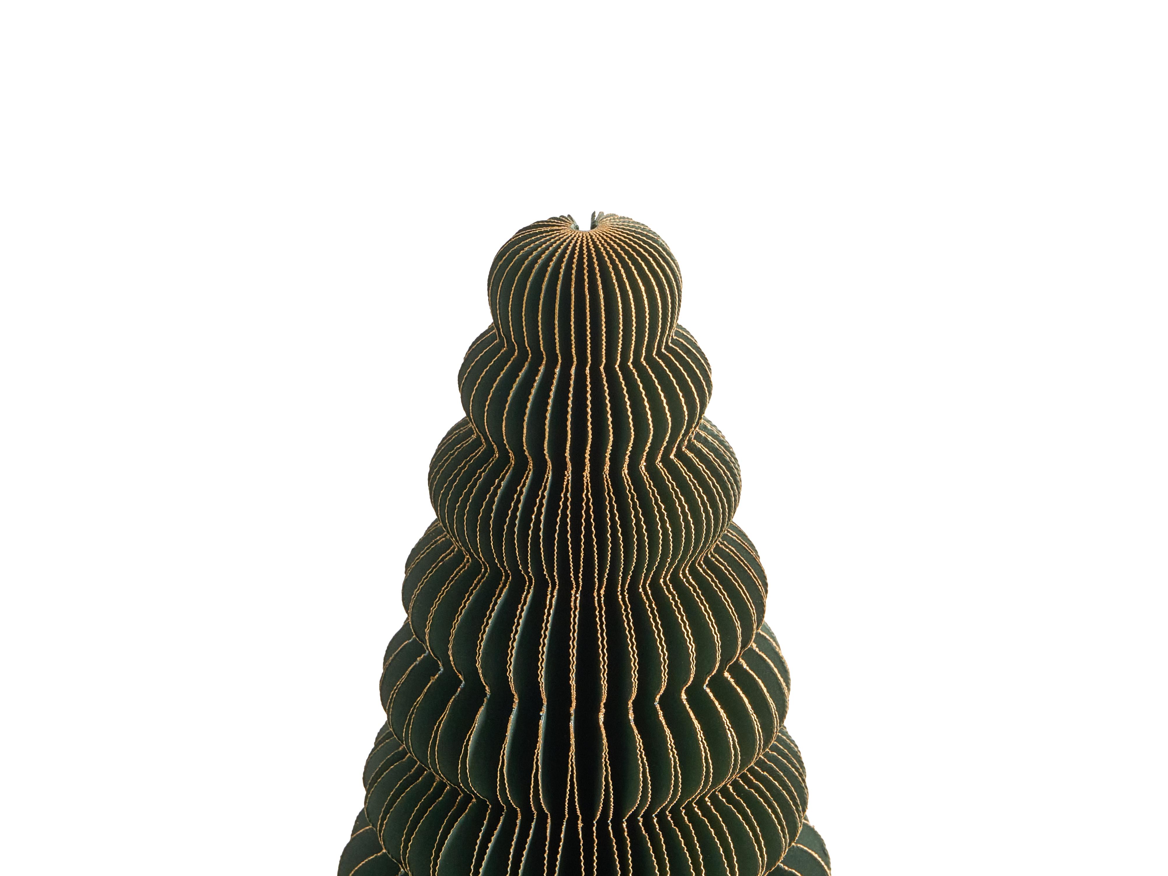 Set van 5 kerstdecoraties VORMA Kerstboom 25 cm Beige/groen