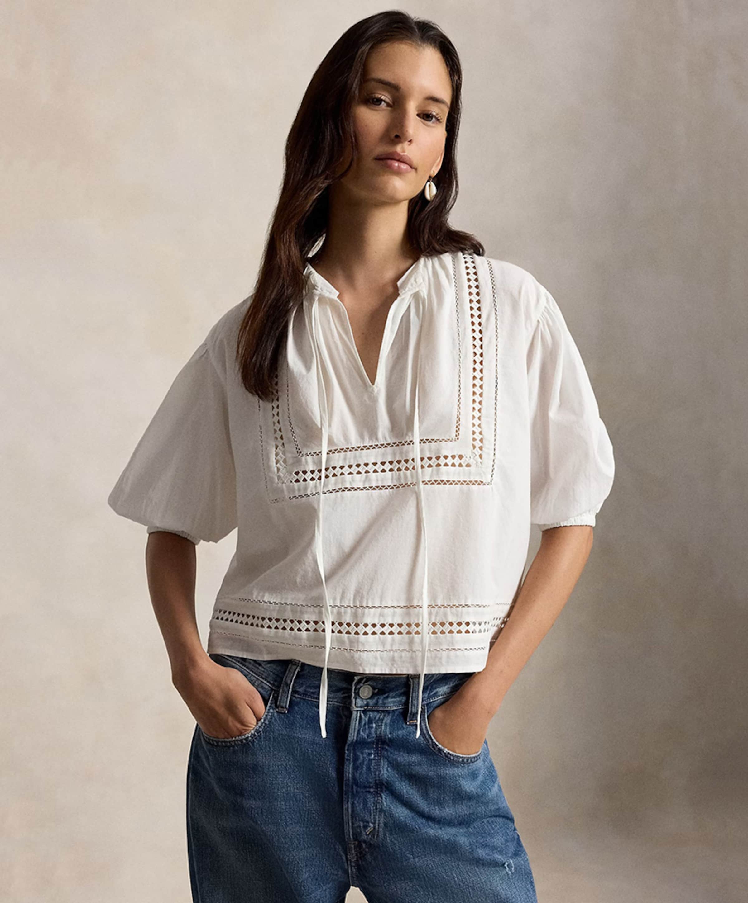 Ralph Lauren Dames blouse wit