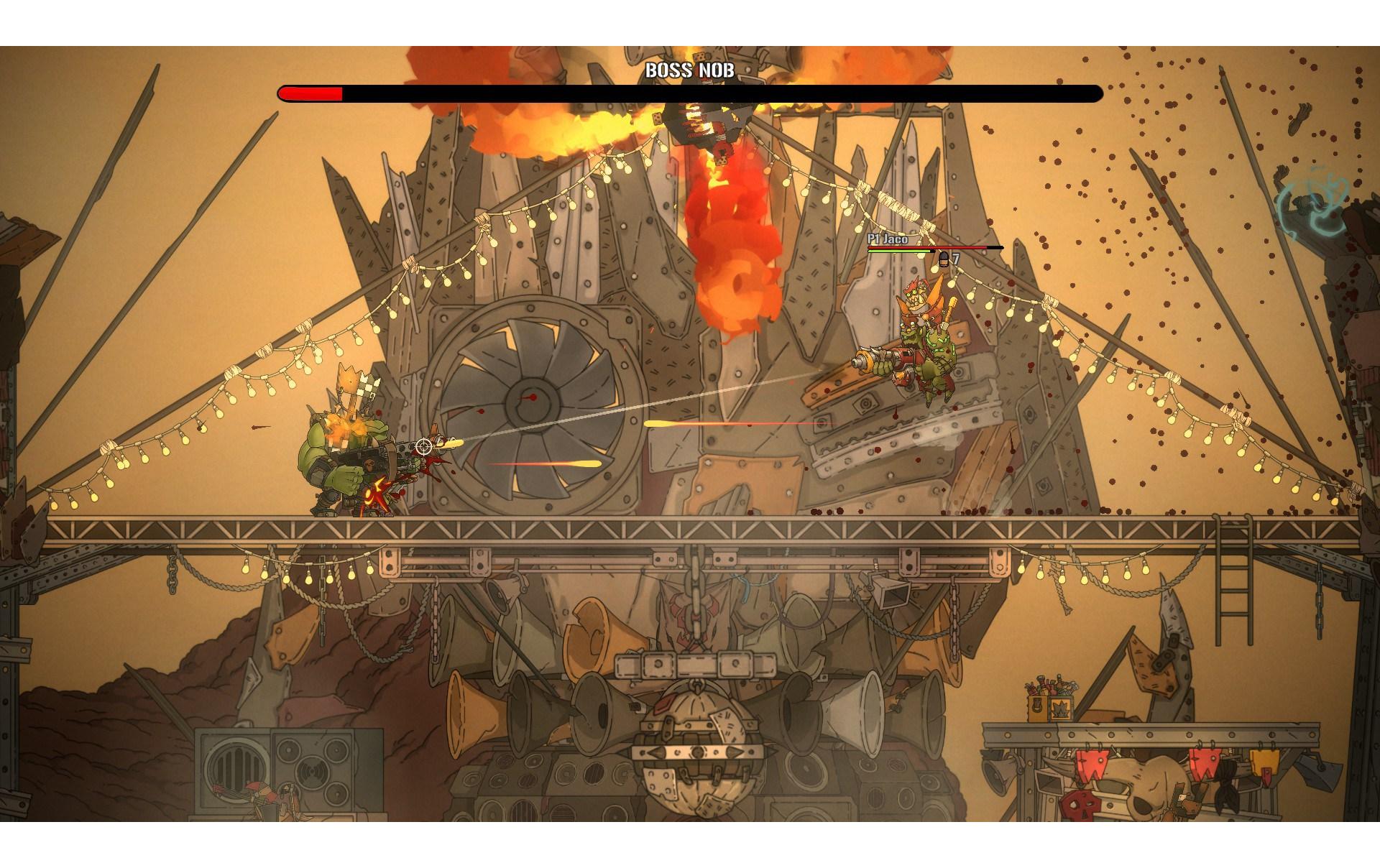 Warhammer 40.000: Shootas, Blood + Teef2D-Action-Abenteuer-Spiel für die PlayStation 4
