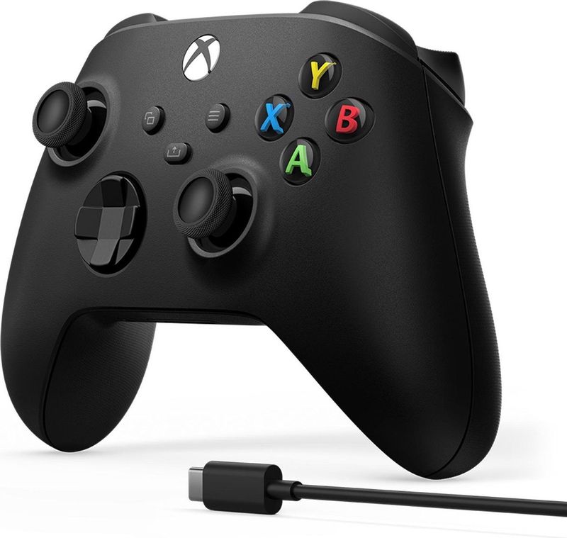 Microsoft - Xbox Wireless Controller - Zwart - Voor Xbox Series S, Xbox One S, Xbox Series X, PC, Android en iOS
