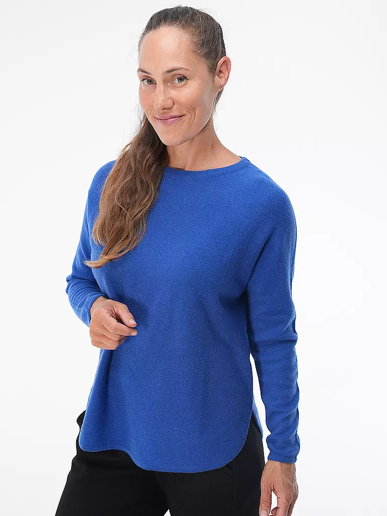 DAVIDA Kaschmirpullover  dunkelblau
