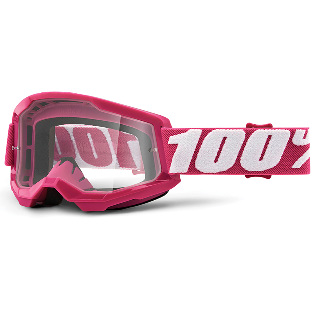 100% - Masque Strata 2 - 2021 Rose / Blanc