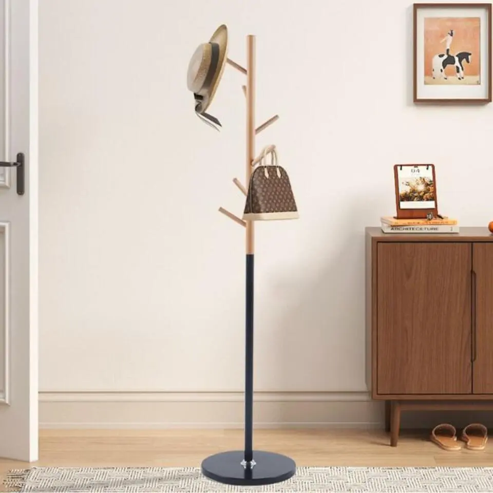 Rousseau Staande kapstok Viola - Ø37 x 172 cm - Beukenhout / Metaal