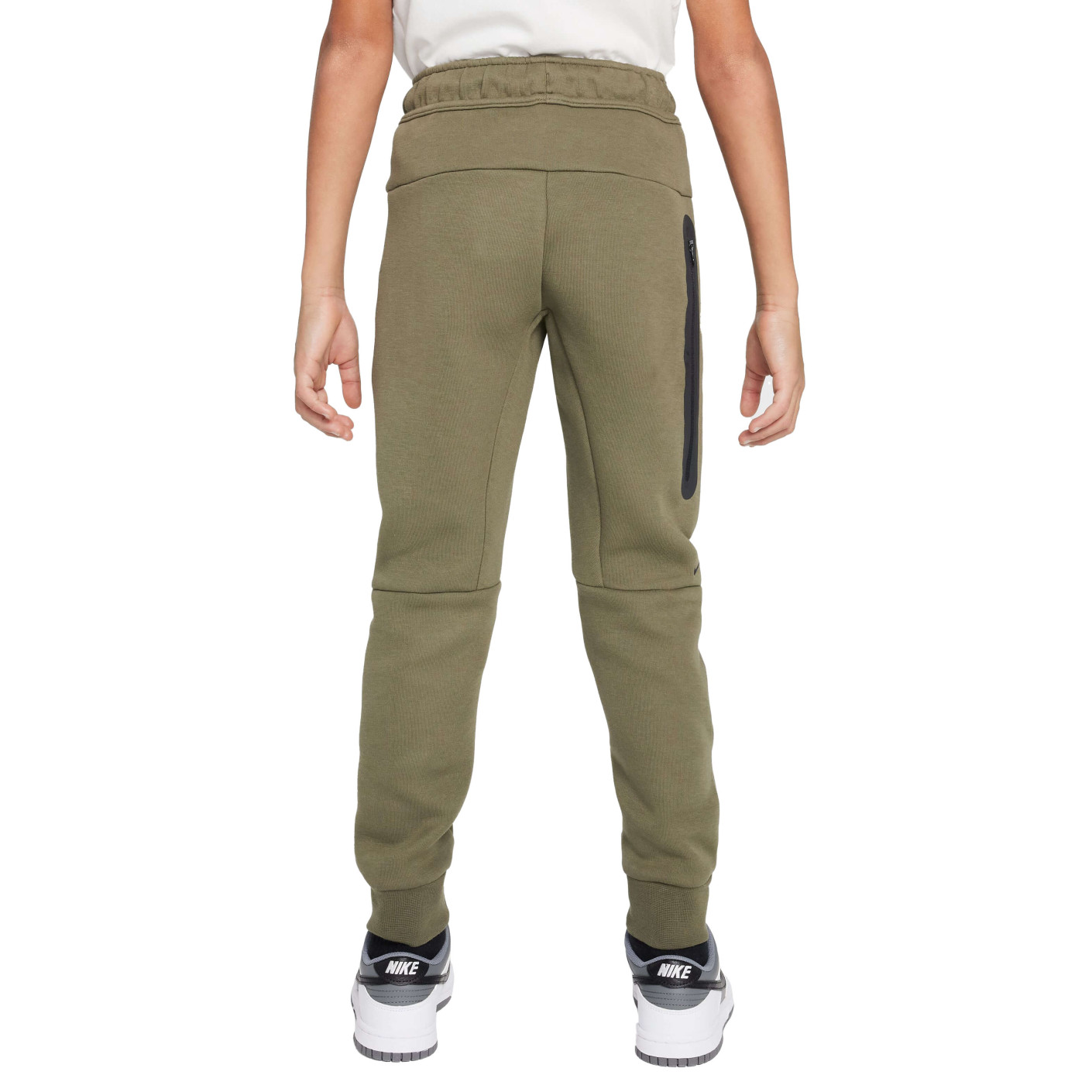 Nike Tech Fleece Sportswear Joggingbroek Kids Olijfgroen Grijs Zwart
