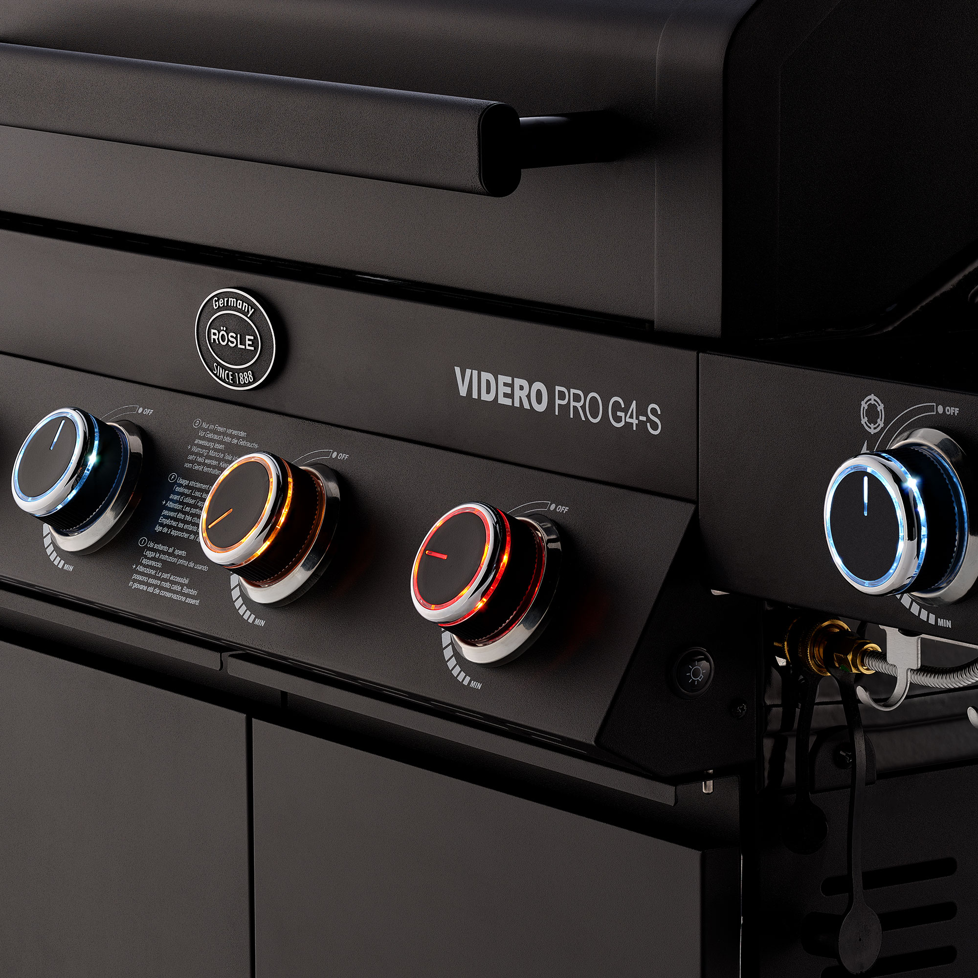 Gasgrill BBQ-Station VIDERO PRO G4-S VARIO+ 50mbar