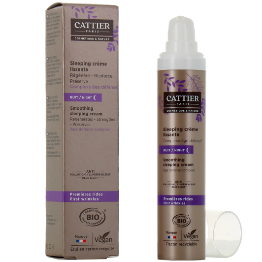 Cattier crème de nuit lissante bio - Premières rides
