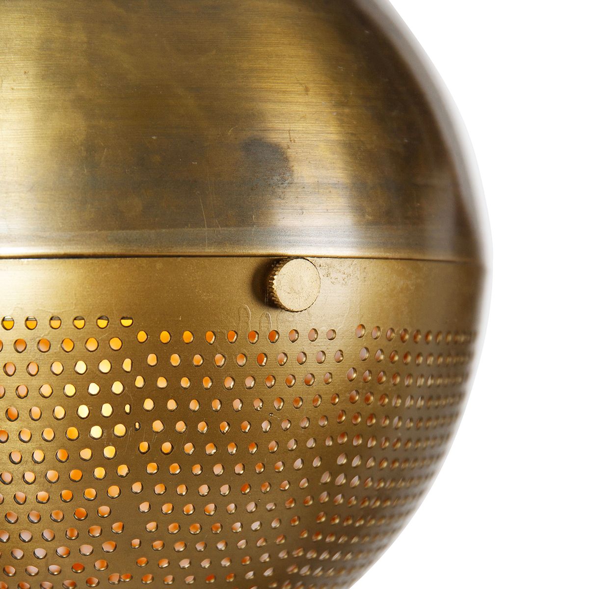 Industriële hanglamp brons met hout 5-lichts - Haicha