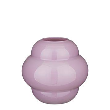 Vaas glas lila - h18,5xd20 cm