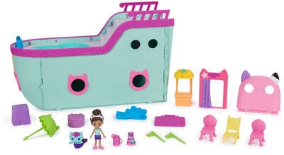 Gabby's Dollhouse Lekesett Cat-Tastic Cruise Ship