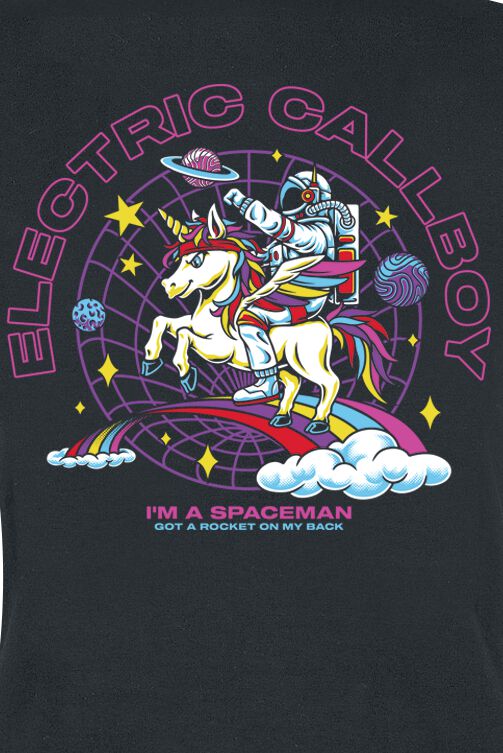 Spaceman Unicorn | Electric Callboy T-Shirt Manches courtes