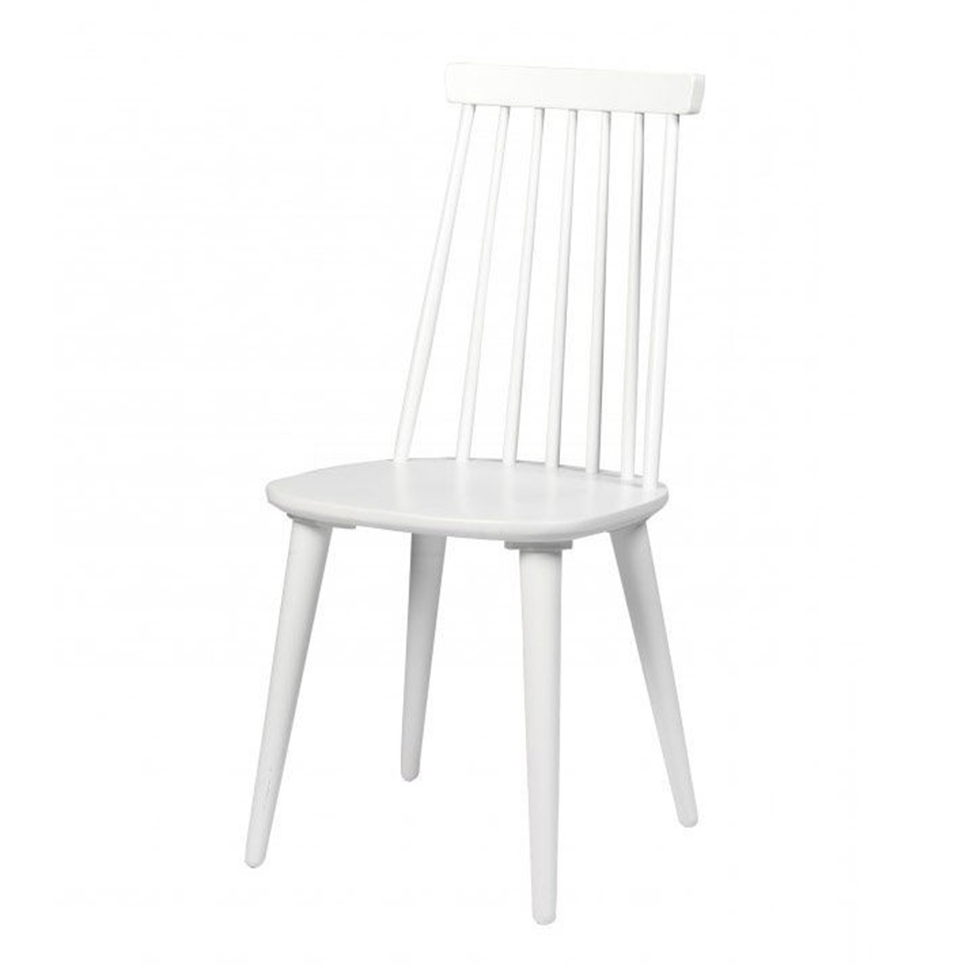 Lotta houten spijlenstoel wit
