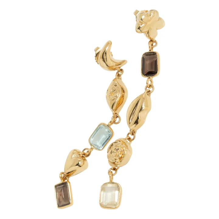Louise Damas Boucles d'oreilles Longues Lison | Doré