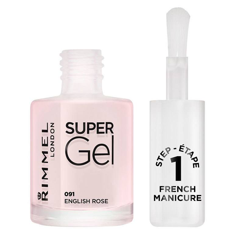 Rimmel London Super Gel Nail Polish #091 English Rose 12ml