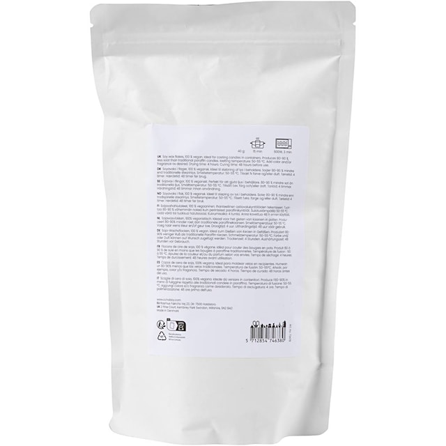 Soyavoks, Veke til lys i lysestaker, creme, 500 g/ 1 pk.