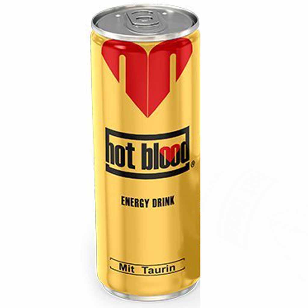 hot blood Energy Drink Classic Dosen 24 x 250ml MHD:24.4.26