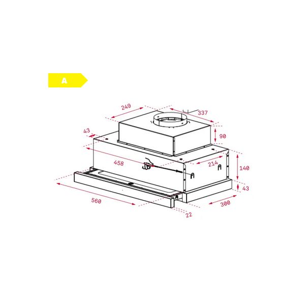 Exaustor Teka CNL 6815 PLUS 60cm Classe A