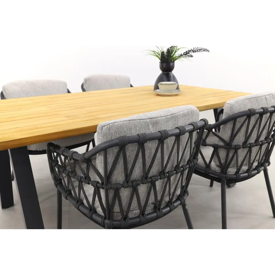 Taste Barista Antraciet/Ambassador 180x100 cm. tuinset - 5 delig