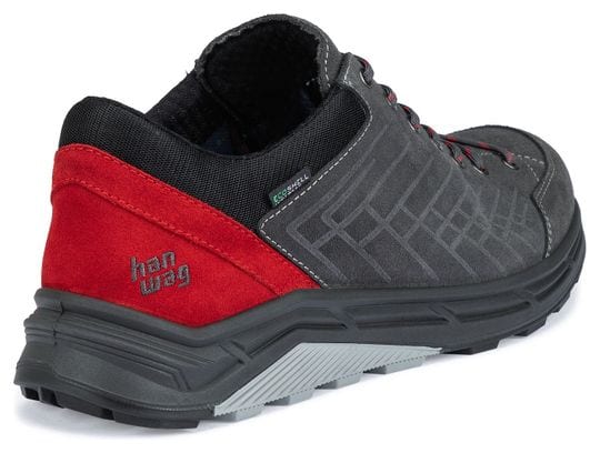 Chaussures de Randonnée Hanwag Coastrock Low Gris/Rouge