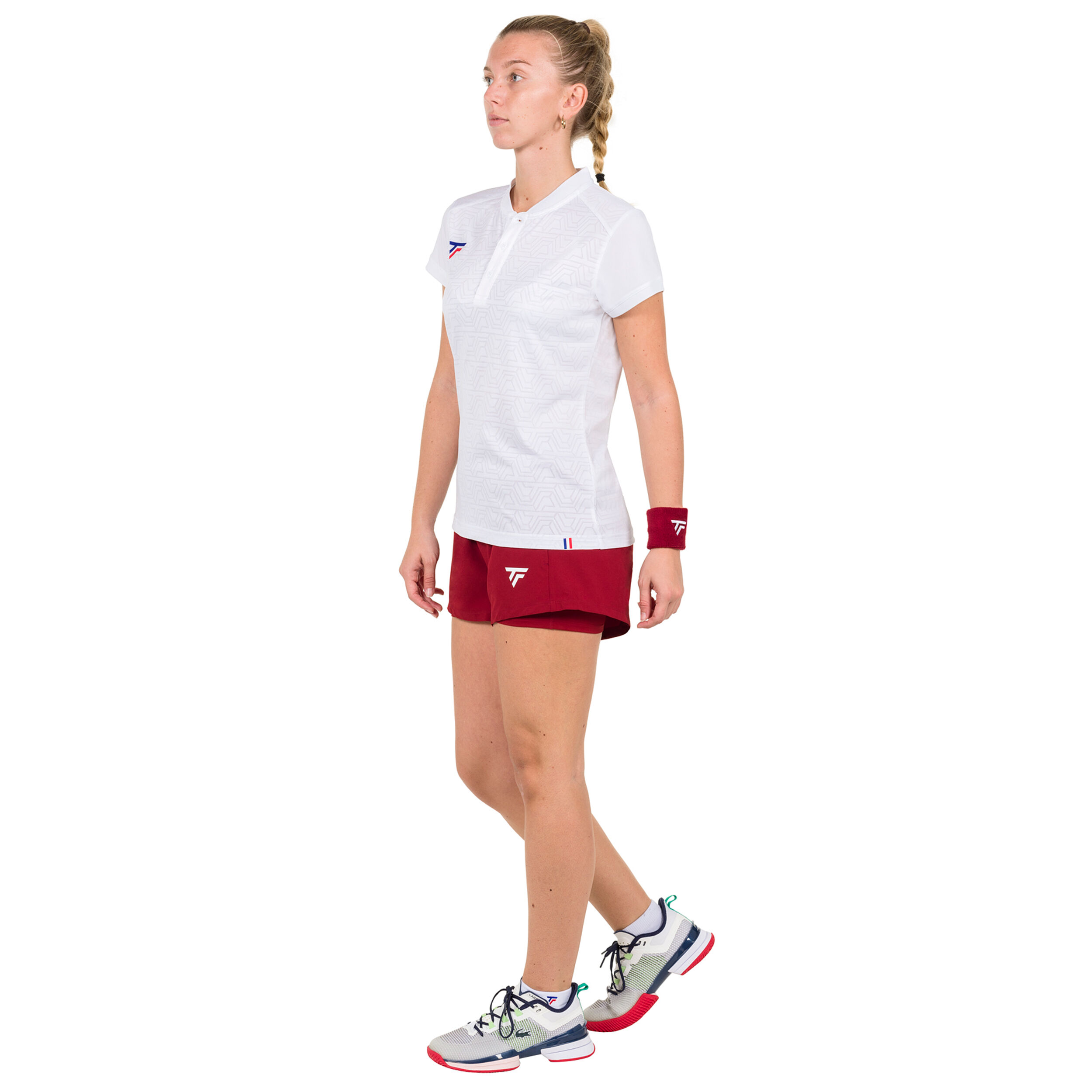 Tecnifibre Team Short Avec Poche-balles Femmes - Rouge Foncé