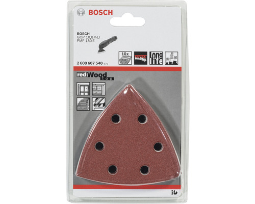 Schuurvel Bosch Expert voor Hout en Verf C430, verpakking van 10
