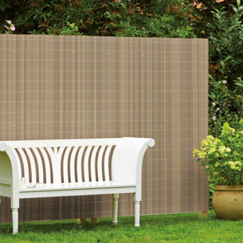 Balkonscherm PVC lichtgrijs ca. 180 x 300 cm
