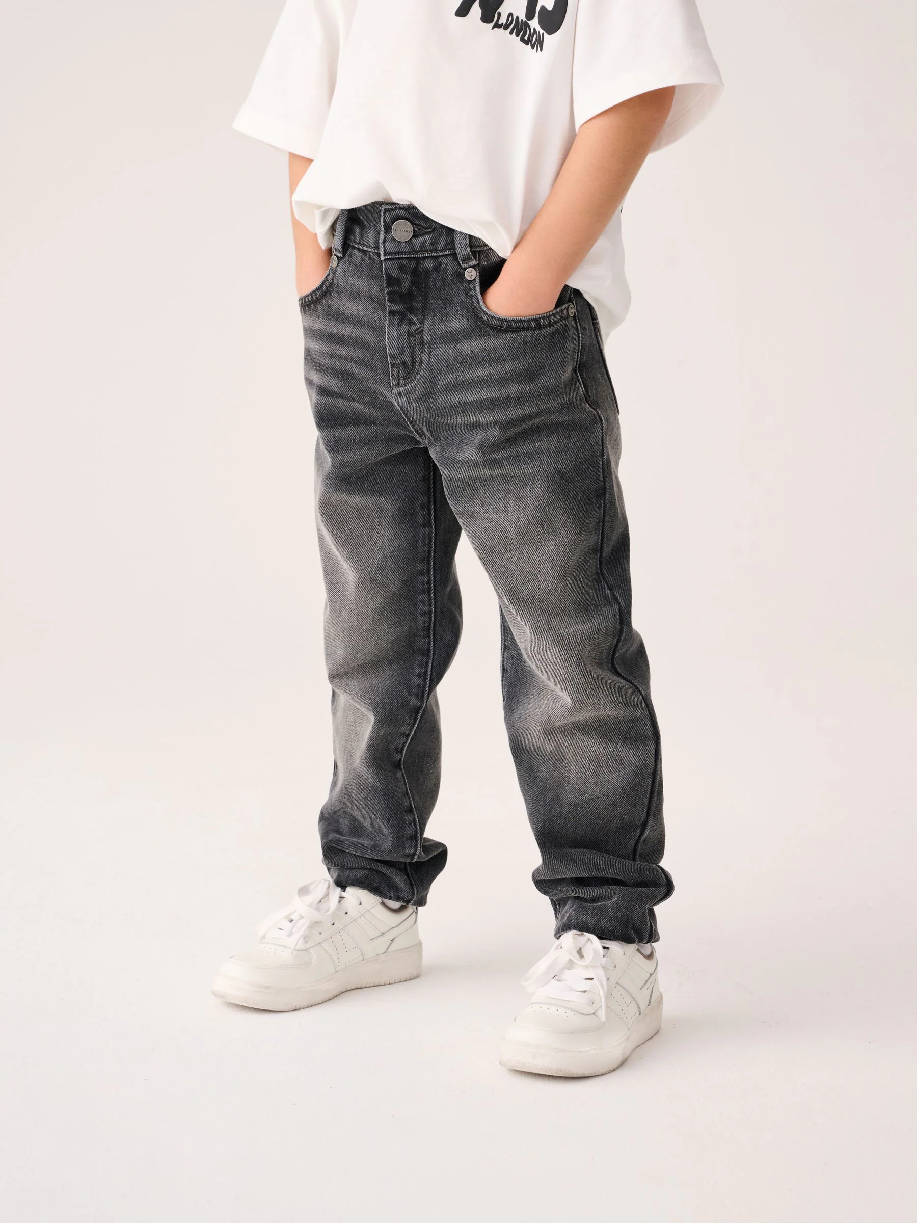 smALLSAINTS Boys Straight Fit Denim 100% Cotton Jeans