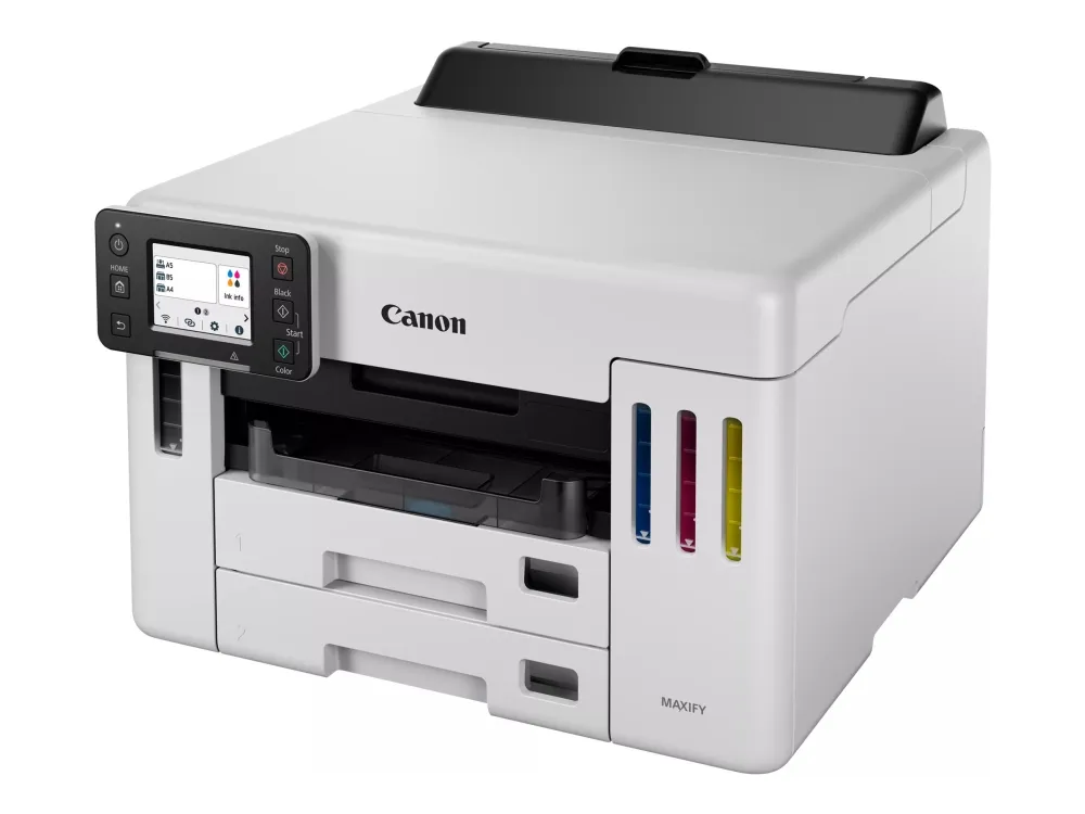 Canon MAXIFY GX5550 - Printer - farve - Duplex - blækprinter - ITS - A4/Legal - 600 x 1200 dpi - op til 24 ipm (mono) / op til 15.5 ipm (farve) - kapacitet: 600 ark - LAN, Wi-Fi(n), USB 2.0