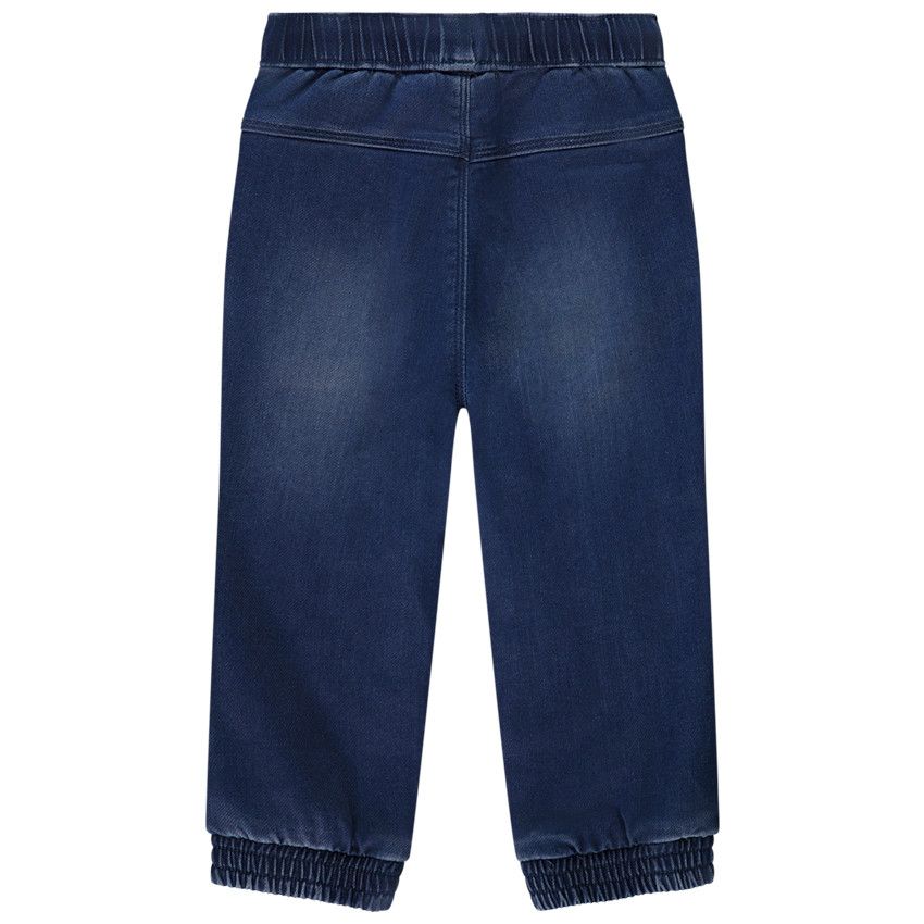 Jean jogger uni pour bébé garçon - Bleu moyen