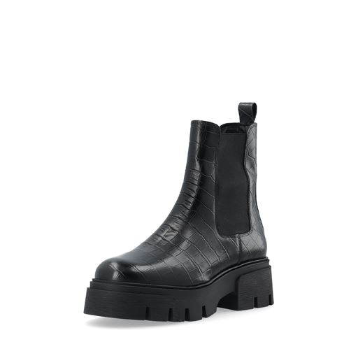 Bianco Tini Chelsea Støvler, Black Croco, 38