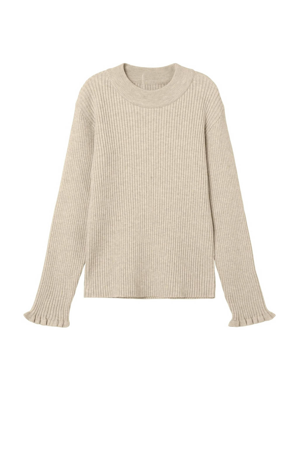 NAME IT fijngebreide longsleeve NKFVIANNA lichtzand