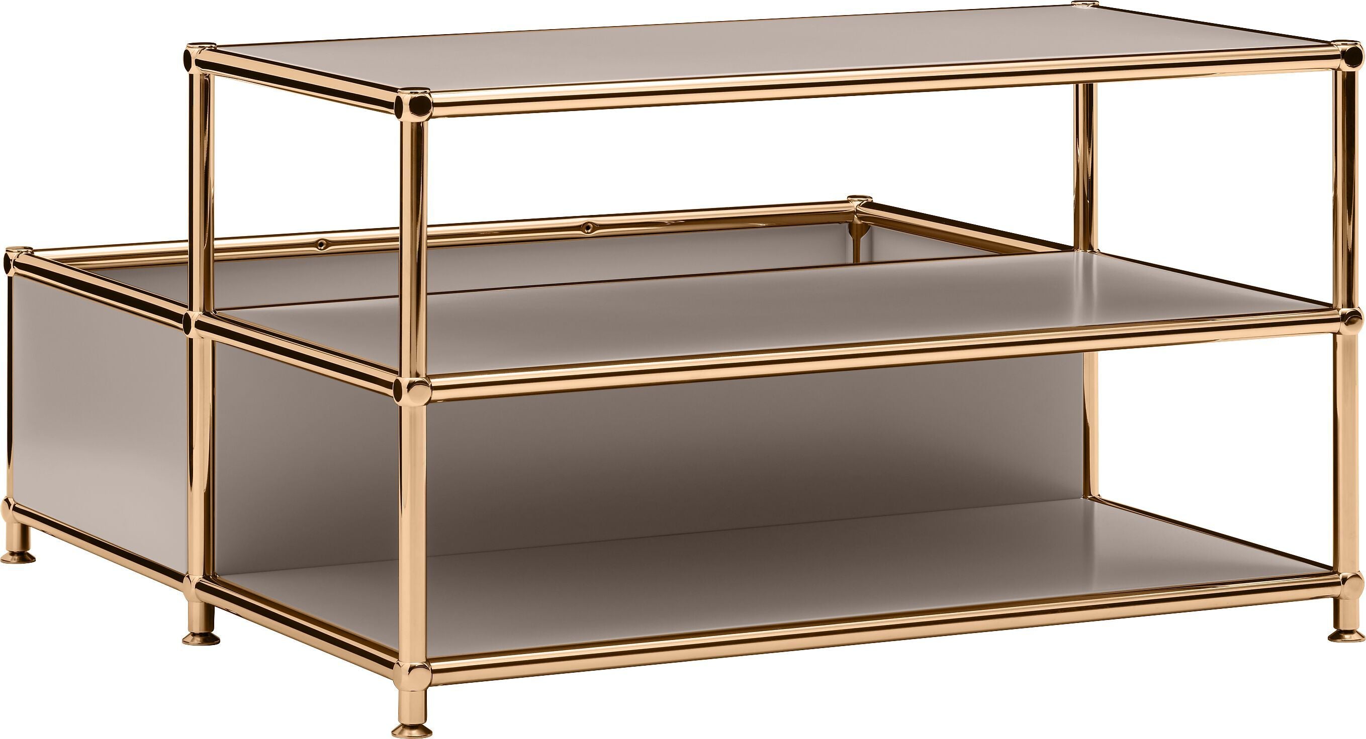 FLEXCUBE Salontisch - Taupe / B: 77.5 cm x T: 77.5 cm x H: 43.5 cm