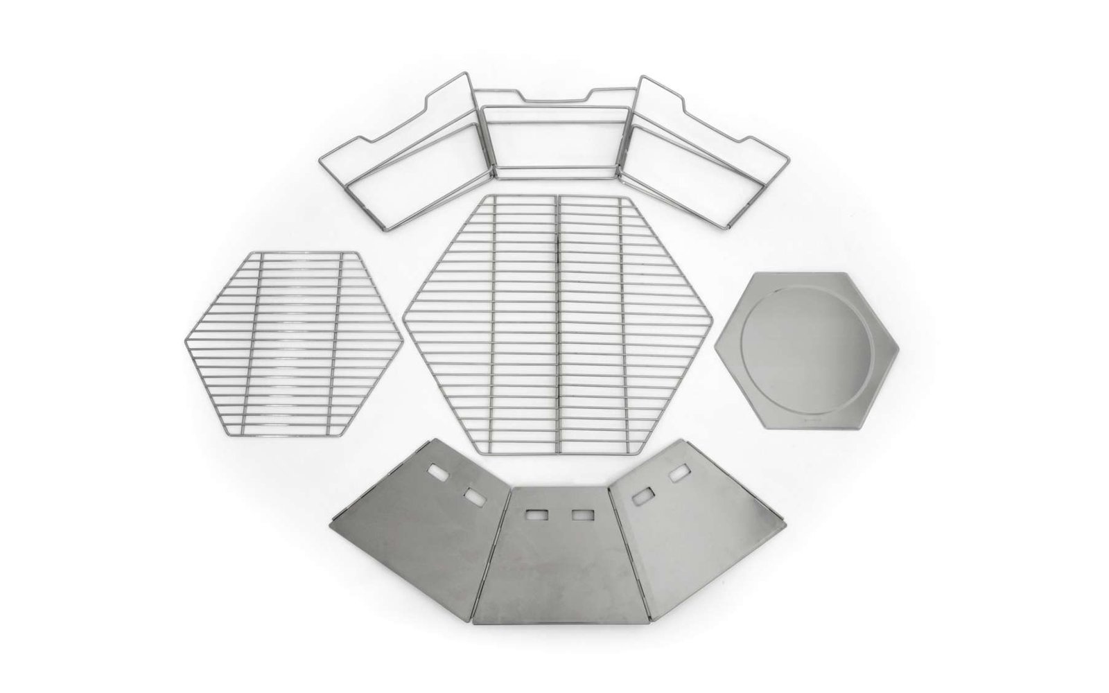 Origin Outdoors Hexagon Grill und Feuerschale 40 x 45 cm