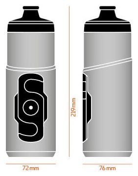 Bidon Fidlock Twist 600 ml (sans connecteur magnétique) Fumé