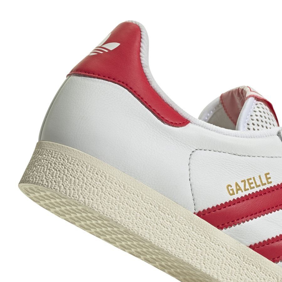 adidas Chaussures Gazelle - Blanc/Rouge