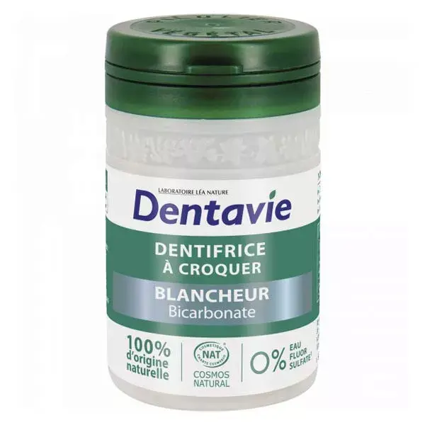 Dentavie Pasta de Dente Mastigável Clareadora com Bicarbonato 60 comprimidos