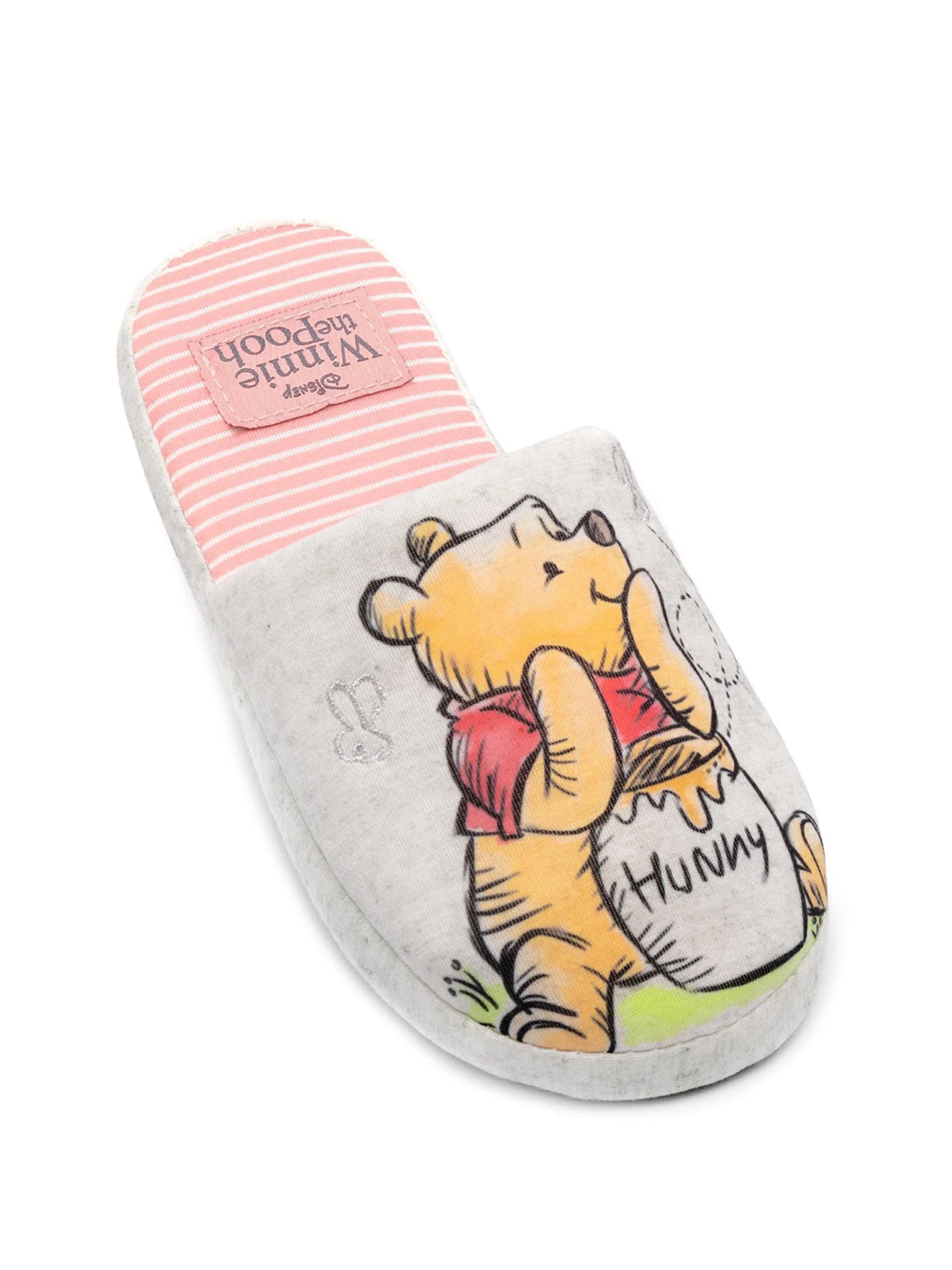 Ecru met Winnie de Pooh - Vanilla Underground Womens Winter Mule Slippers