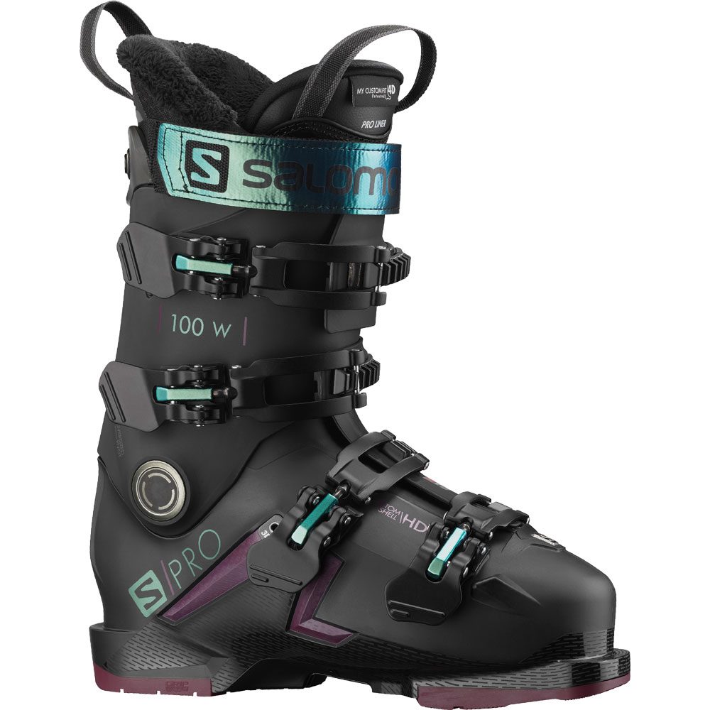Salomon S/Pro 100 W GripWalk Damen schwarz burgund